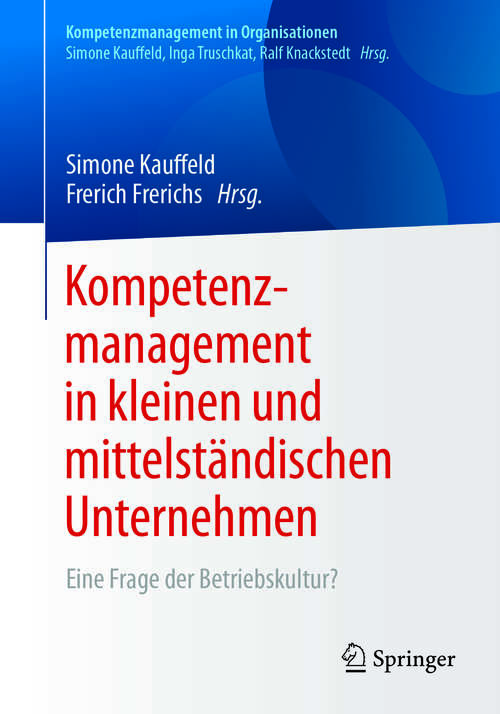 Book cover of Kompetenzmanagement in kleinen und mittelständischen Unternehmen