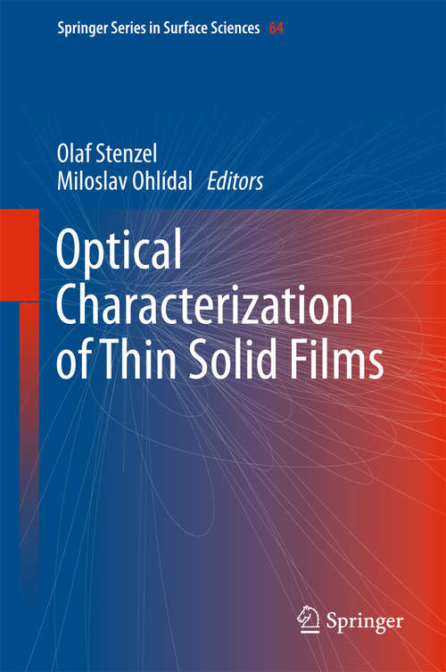 Book cover of Optical Characterization of Thin Solid Films (Springer Series in Surface Sciences #64)