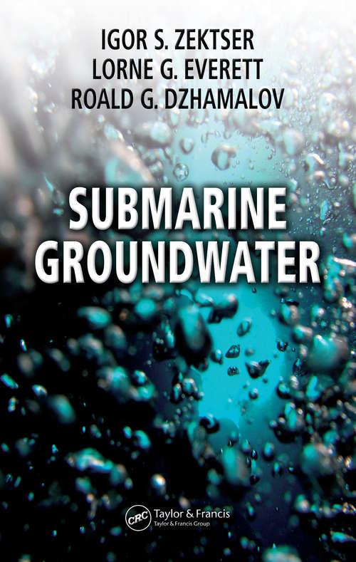 Book cover of Submarine Groundwater (1)