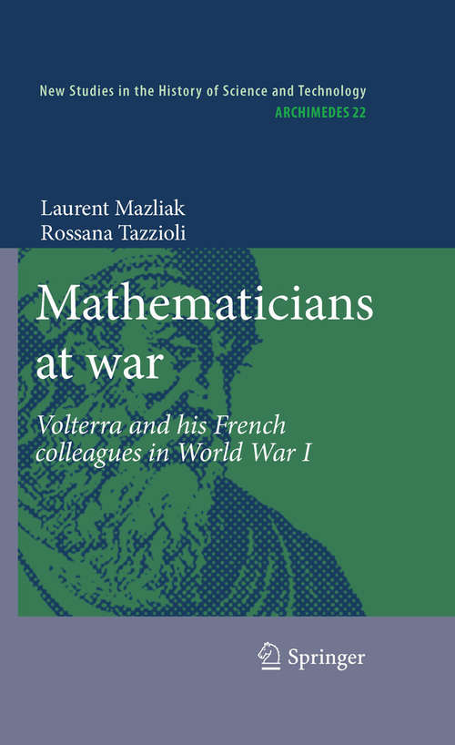Book cover of Mathematicians at war