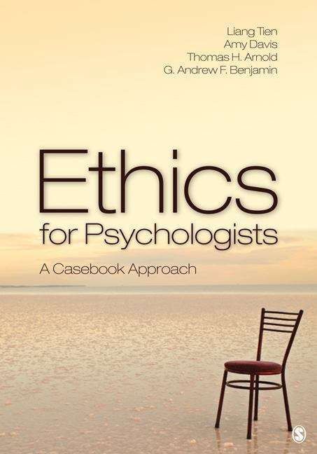 Book cover of Ethics for Psychologists: A Casebook Approach