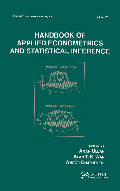 Book cover of Handbook Of Applied Econometrics And Statistical Inference (1)