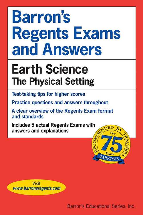 Book cover of Earth Science, The Physical Setting (Barron's Regents Exams And Answers)