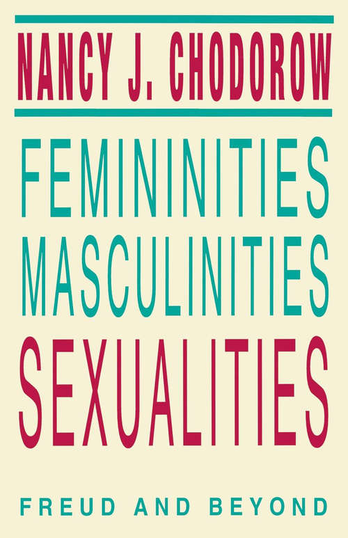 Book cover of Femininities, Masculinities, Sexualities: Freud and Beyond (Blazer Lectures)