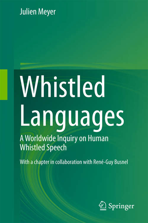 Book cover of Whistled Languages