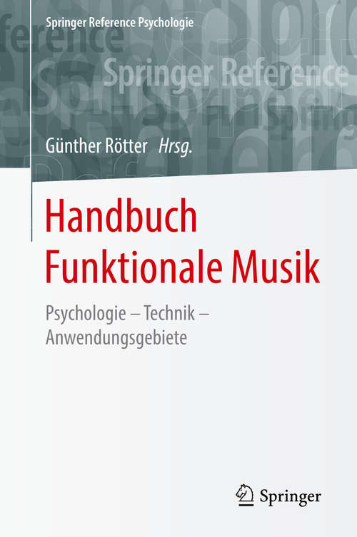 Book cover of Handbuch Funktionale Musik