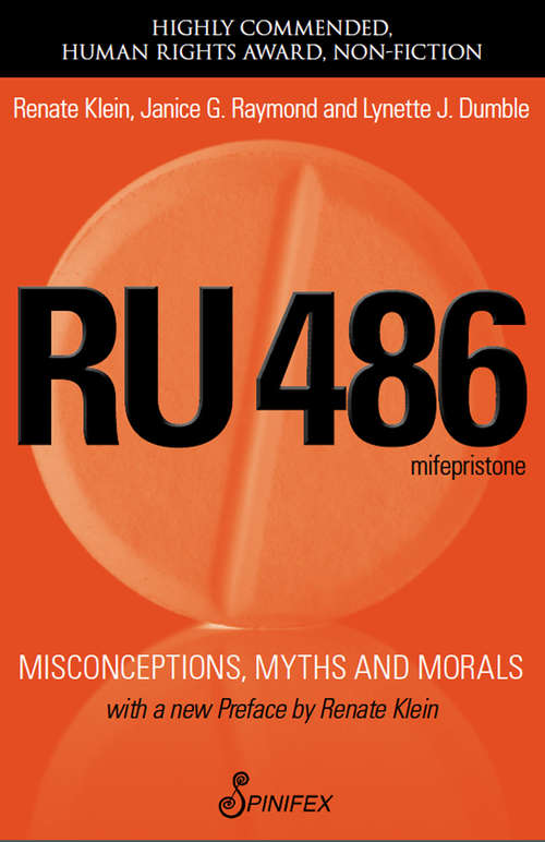 Book cover of RU486: Misconceptions, Myths and Morals