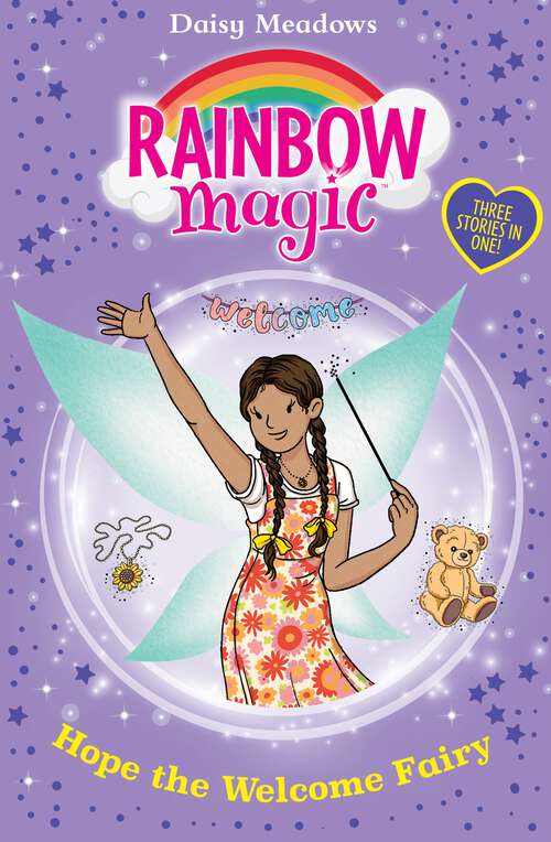 Book cover of Hope the Welcome Fairy (Rainbow Magic #1149)