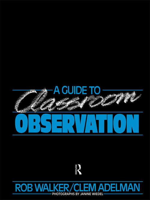 Book cover of A Guide to Classroom Observation