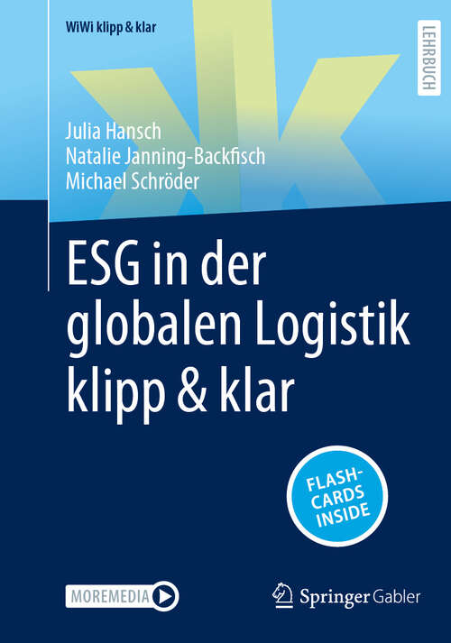 Book cover of ESG in der globalen Logistik klipp & klar (WiWi klipp & klar)