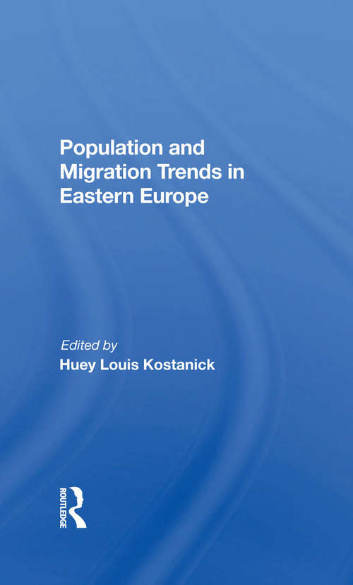 Book cover of Population And Migration Trends In Eastern Europe