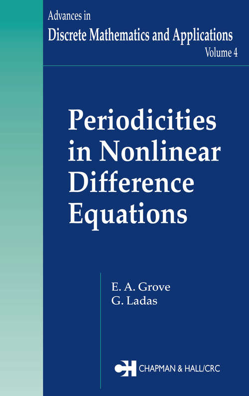 Book cover of Periodicities in Nonlinear Difference Equations (1)