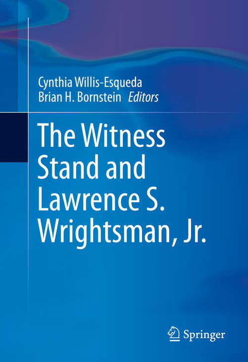 Book cover of The Witness Stand and Lawrence S. Wrightsman, Jr.