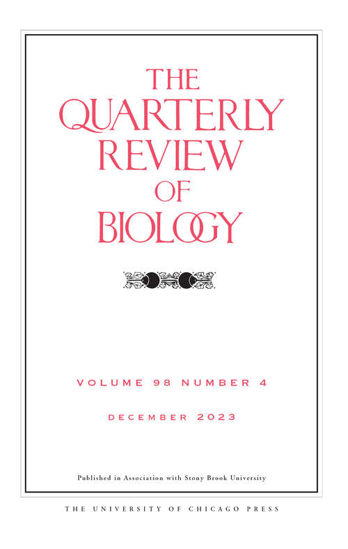 Book cover of The Quarterly Review of Biology, volume 98 number 4 (December 2023)