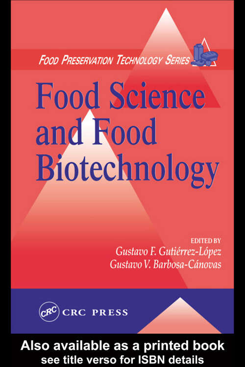 Book cover of Food Science and Food Biotechnology