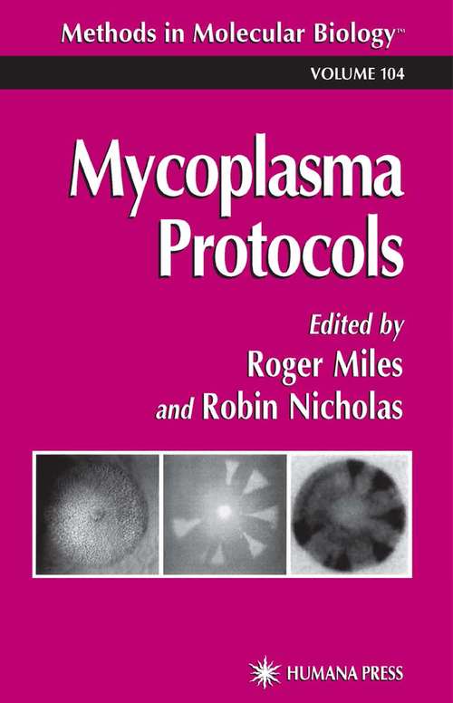 Book cover of Mycoplasma Protocols