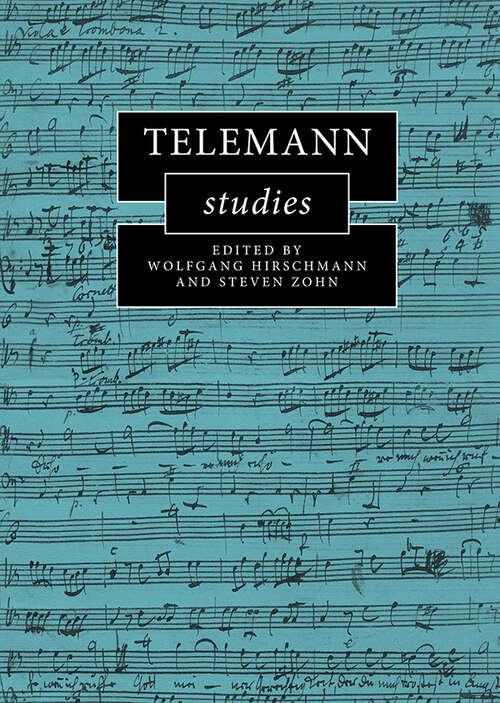 Book cover of Telemann Studies (Cambridge Composer Studies)