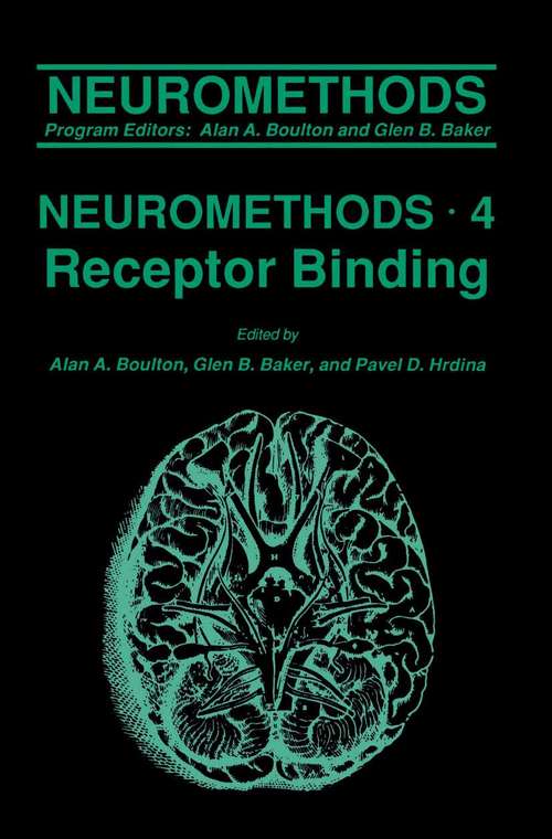 Book cover of Receptor Binding (Neuromethods #4)