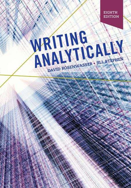 Book cover of Writing Analytically (8th Edition)