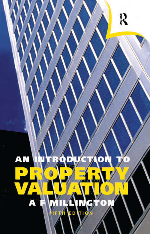 Book cover of An Introduction to Property Valuation (5)