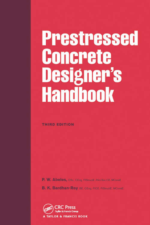 Book cover of Prestressed Concrete Designer's Handbook (1)