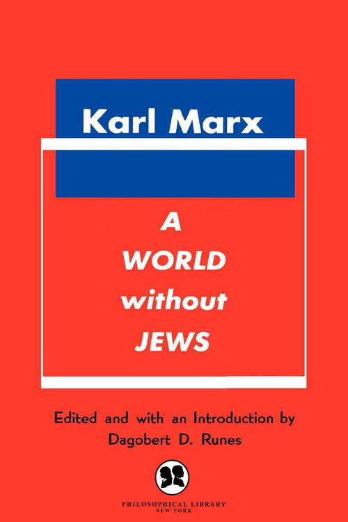 Book cover of A World Without Jews