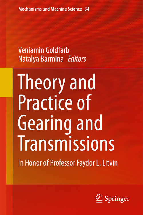 Book cover of Theory and Practice of Gearing and Transmissions