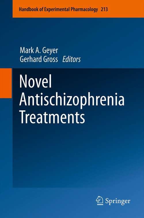 Book cover of Novel Antischizophrenia Treatments