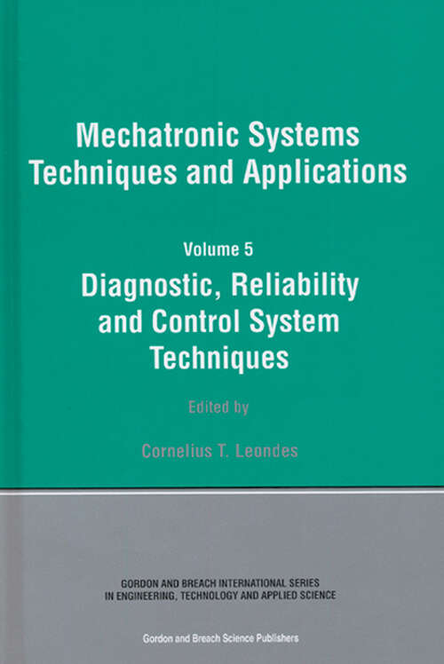 Book cover of Diagnostic, Reliablility and Control Systems