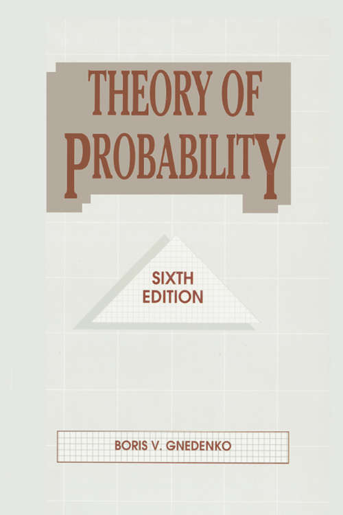 Book cover of Theory of Probability (6)