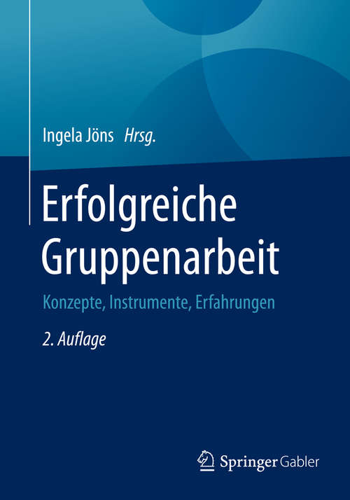 Book cover of Erfolgreiche Gruppenarbeit