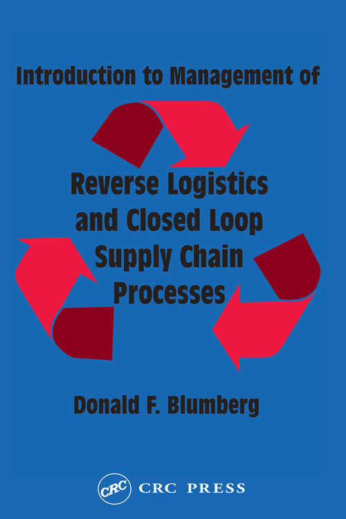 Book cover of Introduction to Management of Reverse Logistics and Closed Loop Supply Chain Processes