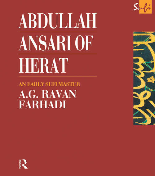 Book cover of Abdullah Ansari of Herat: An Early Sufi Master (Routledge Sufi Series)