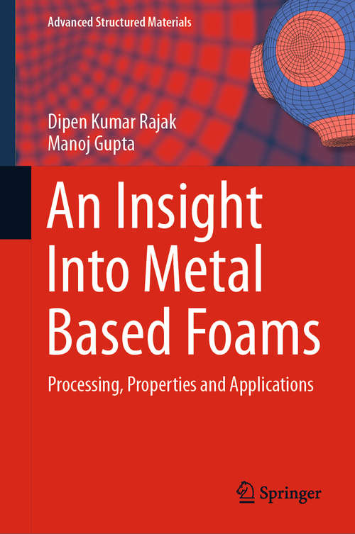 Book cover of An Insight Into Metal Based Foams: Processing, Properties and Applications (1st ed. 2020) (Advanced Structured Materials #145)