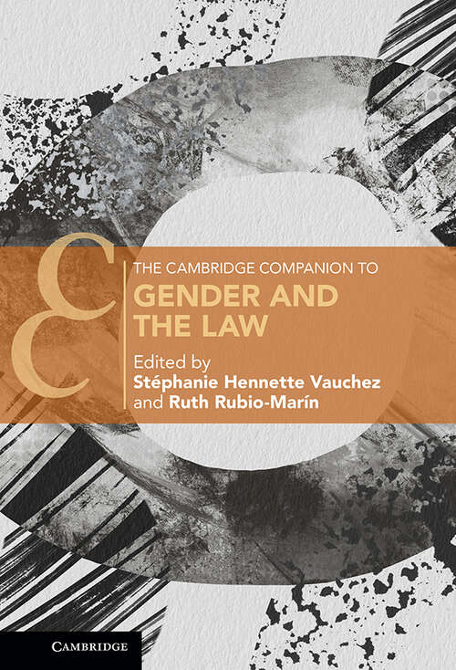 Book cover of The Cambridge Companion to Gender and the Law (Cambridge Companions to Law)