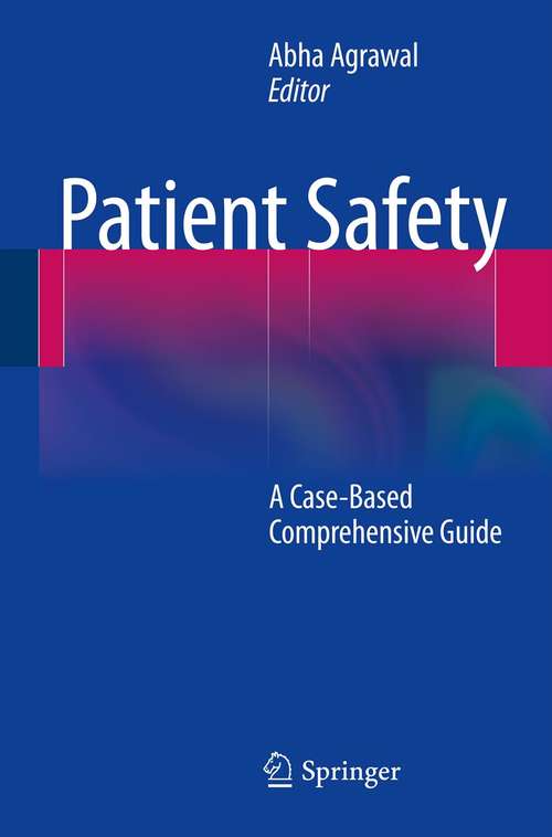 Book cover of Patient Safety