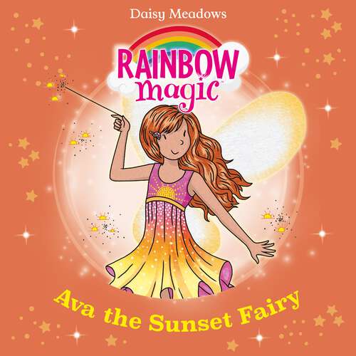 Book cover of Ava the Sunset Fairy: The Twilight Fairies Book 1 (Rainbow Magic #1)