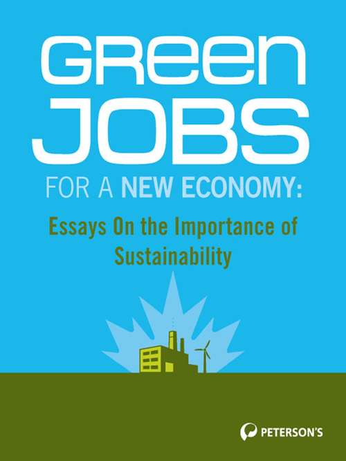 Book cover of Green Jobs for a New Economy: Essays on the Importance of Sustainability