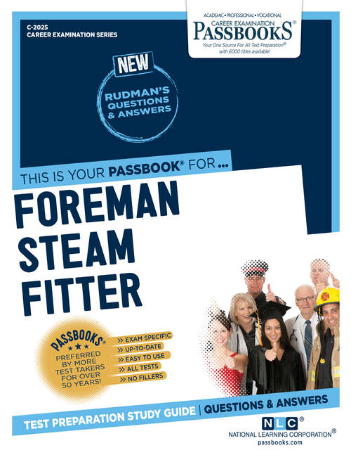 Book cover of Foreman Steam Fitter: Passbooks Study Guide (Career Examination Series)