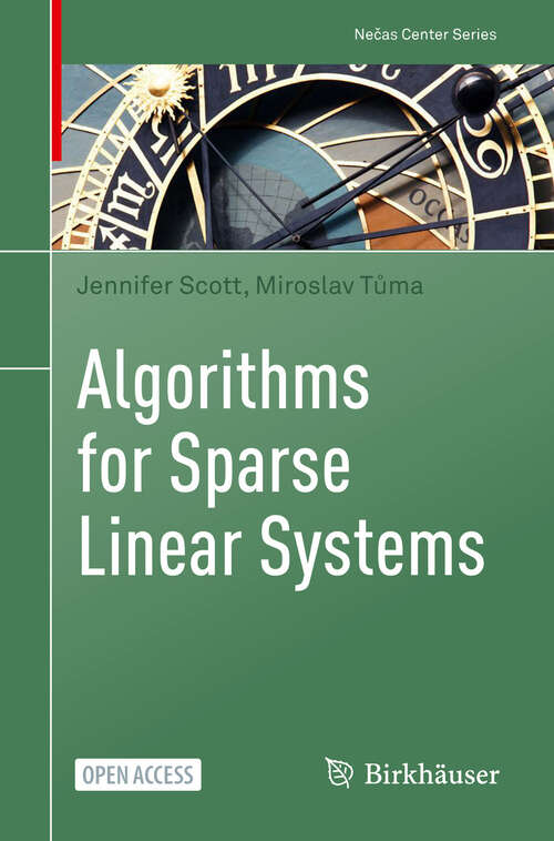 Book cover of Algorithms for Sparse Linear Systems (1st ed. 2023) (Nečas Center Series)