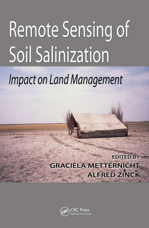 Book cover of Remote Sensing of Soil Salinization: Impact on Land Management