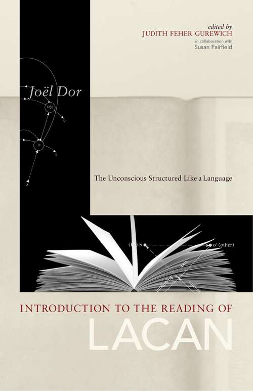 Book cover of Introduction to the Reading of Lacan: The Unconscious Structured Like a Language (Lacanian Clinical Field)