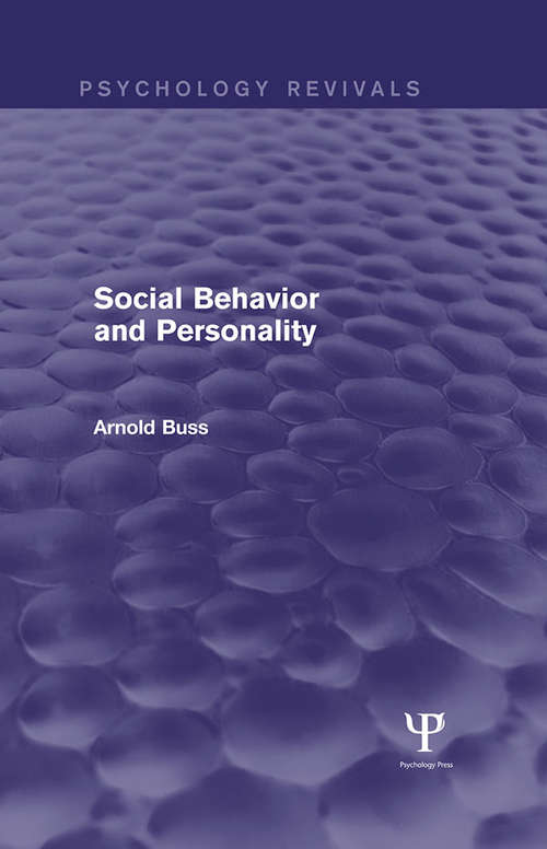 Book cover of Social Behavior and Personality (Psychology Revivals)