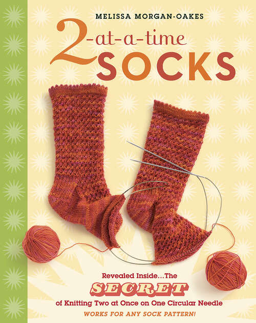 Book cover of 2-at-a-Time Socks: Revealed Inside. . . The Secret of Knitting Two at Once on One Circular Needle; Works for any Sock Pattern!