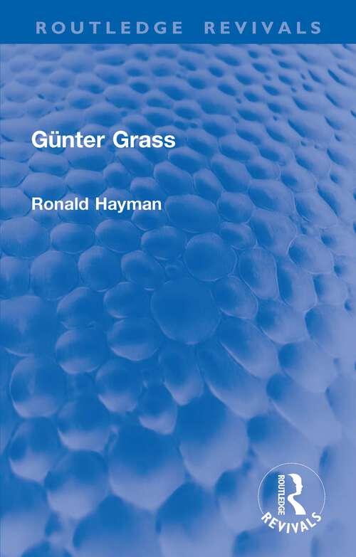 Book cover of Günter Grass (Routledge Revivals)