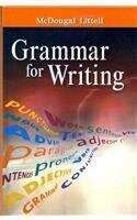 Book cover of Grammar for Writing [Grade 9-12]