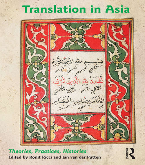 Book cover of Translation in Asia: Theories, Practices, Histories