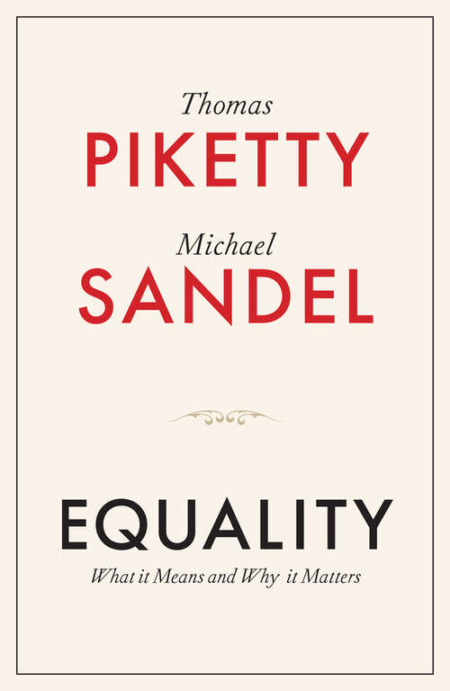 Book cover of Equality: What It Means and Why It Matters