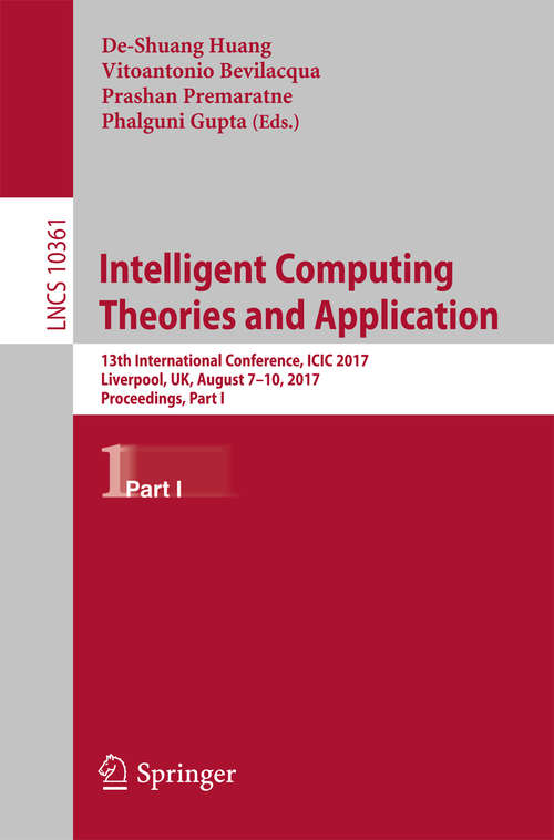 Book cover of Intelligent Computing Theories and Application
