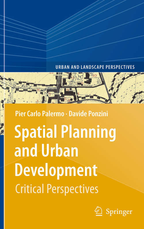 Book cover of Spatial Planning and Urban Development